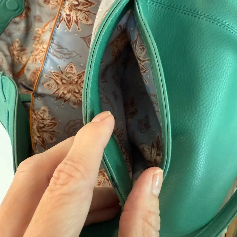 HOBO Sea Green Leather Tote - Picture 4 of 4